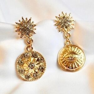 Eye and Starburst Earrings